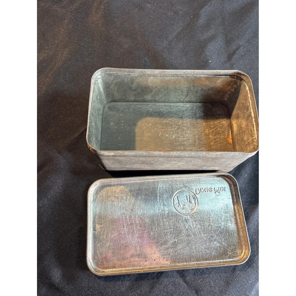 Dixie Mix Vintage Tin Box Camel‎ Embossed CANCO Collectible Storage Container